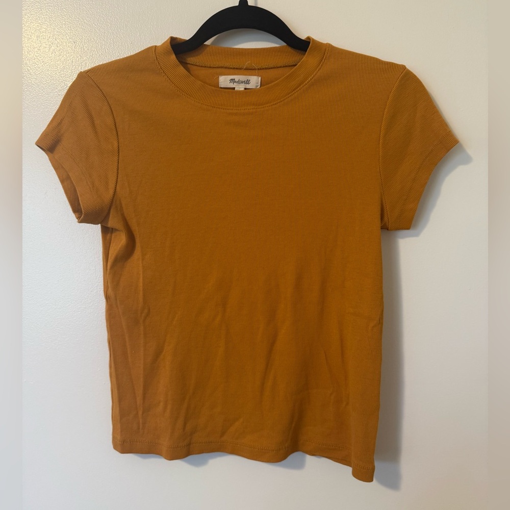Madewell Shirt in Mustard Yellow S